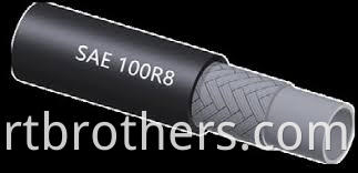 Hot sale durable high pressure SAE 100R8 flexible hydraulic rubber hose